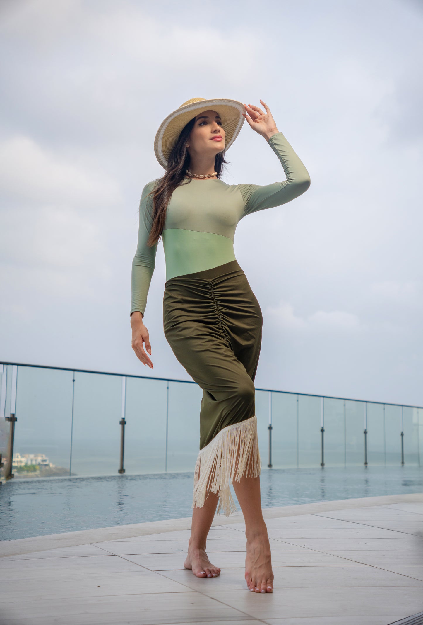 SARITA SET- OLIVE