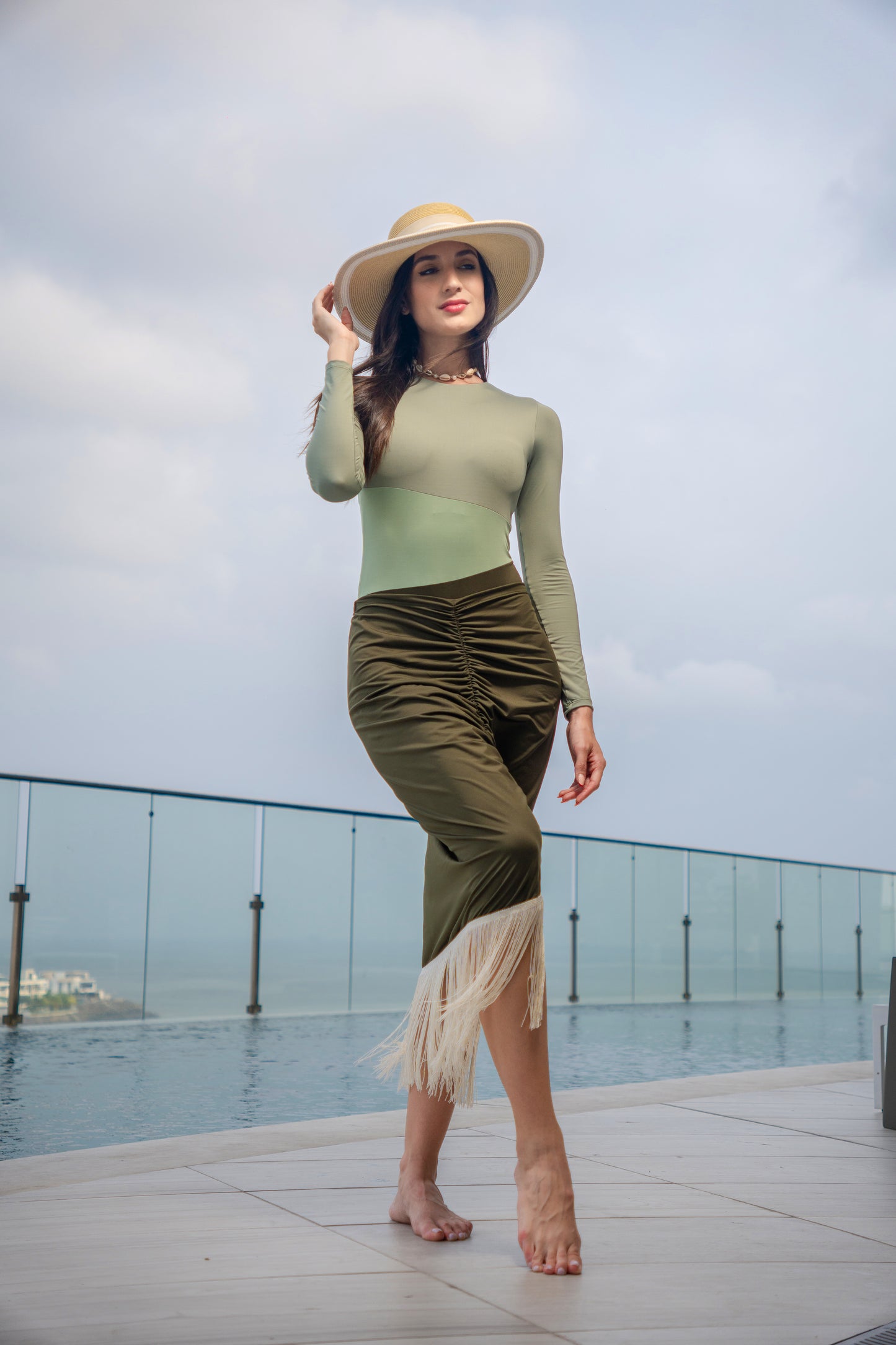 SARITA SET- OLIVE