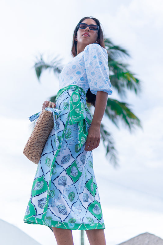 NAIA BLOOM PUFFY - SWIM DUO SET