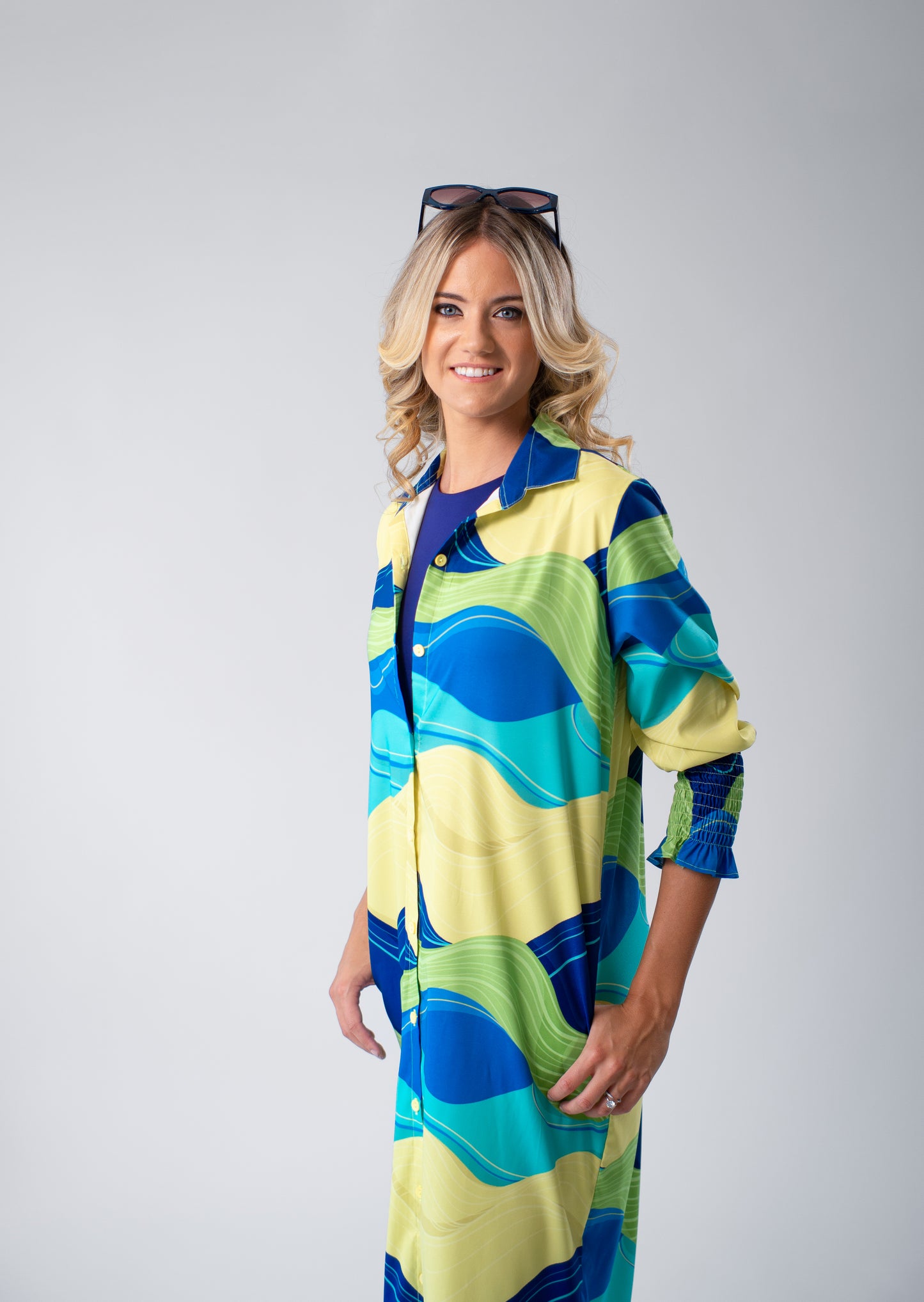 LORELEI BLUE/GREEN RESORTWEAR SET - SWIM DUO