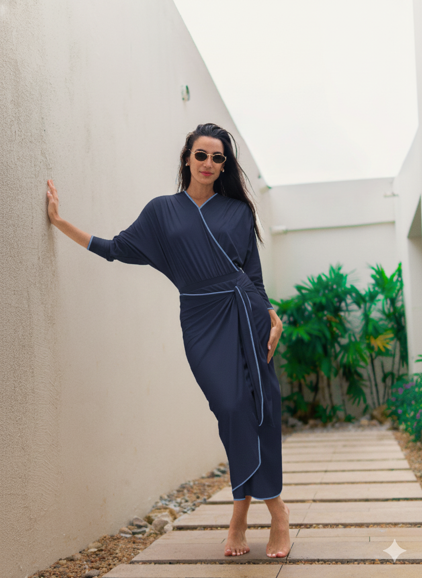 RIVIERA CHIC BIAS NAVY