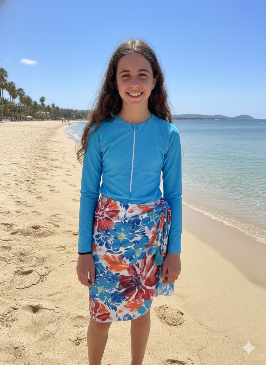 FLORAL ILUSION - LITTLE TIDERS - SWIM DUO