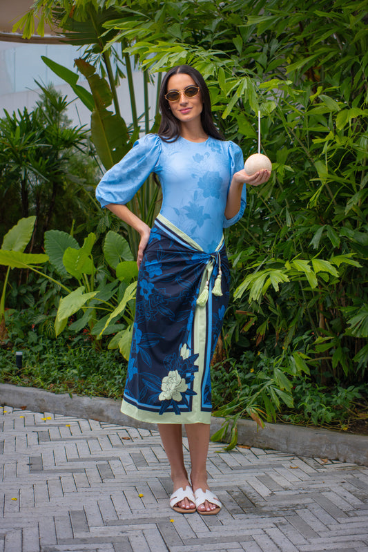 PUFFY BLOOM THE BLEU - SWIM DUO SET