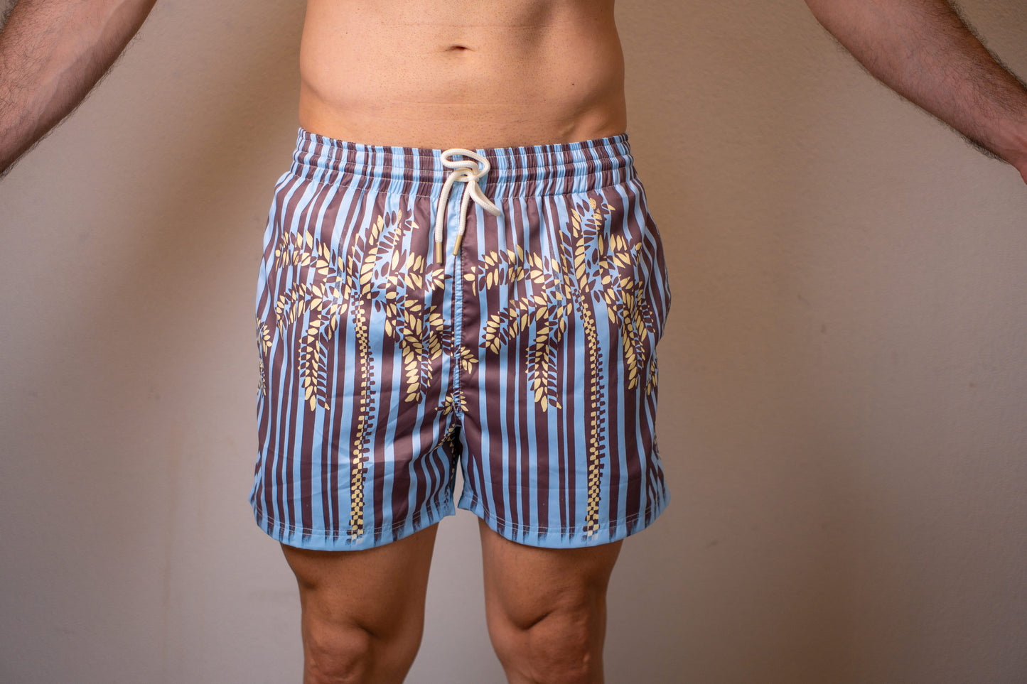 MEN CAFÉ PALM - SWIM TRUNK