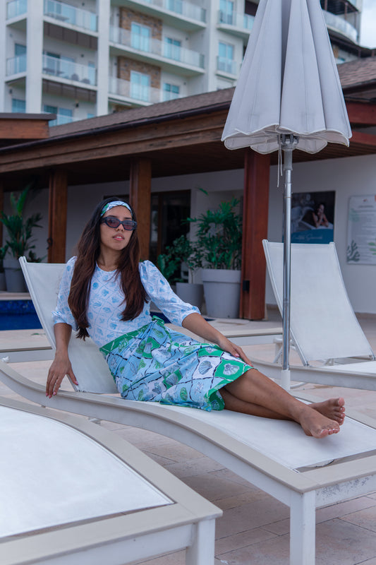 NAIA BLOOM PUFFY - SWIM DUO SET