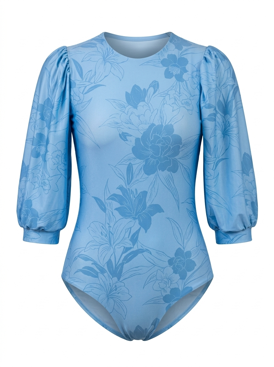 PUFFY BLOOM THE BLEU - SWIM DUO SET