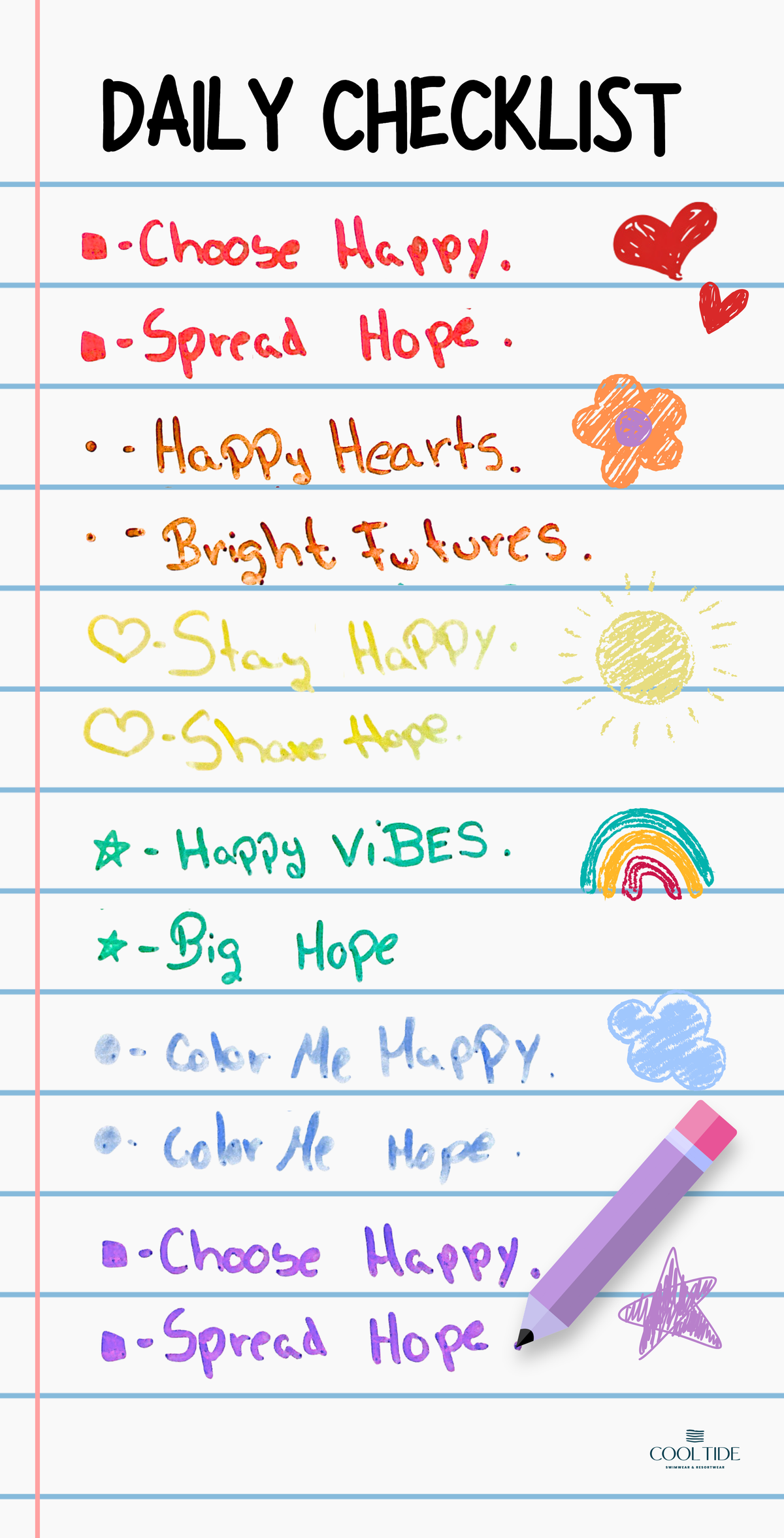 TOWEL DAILY CHECKLIST