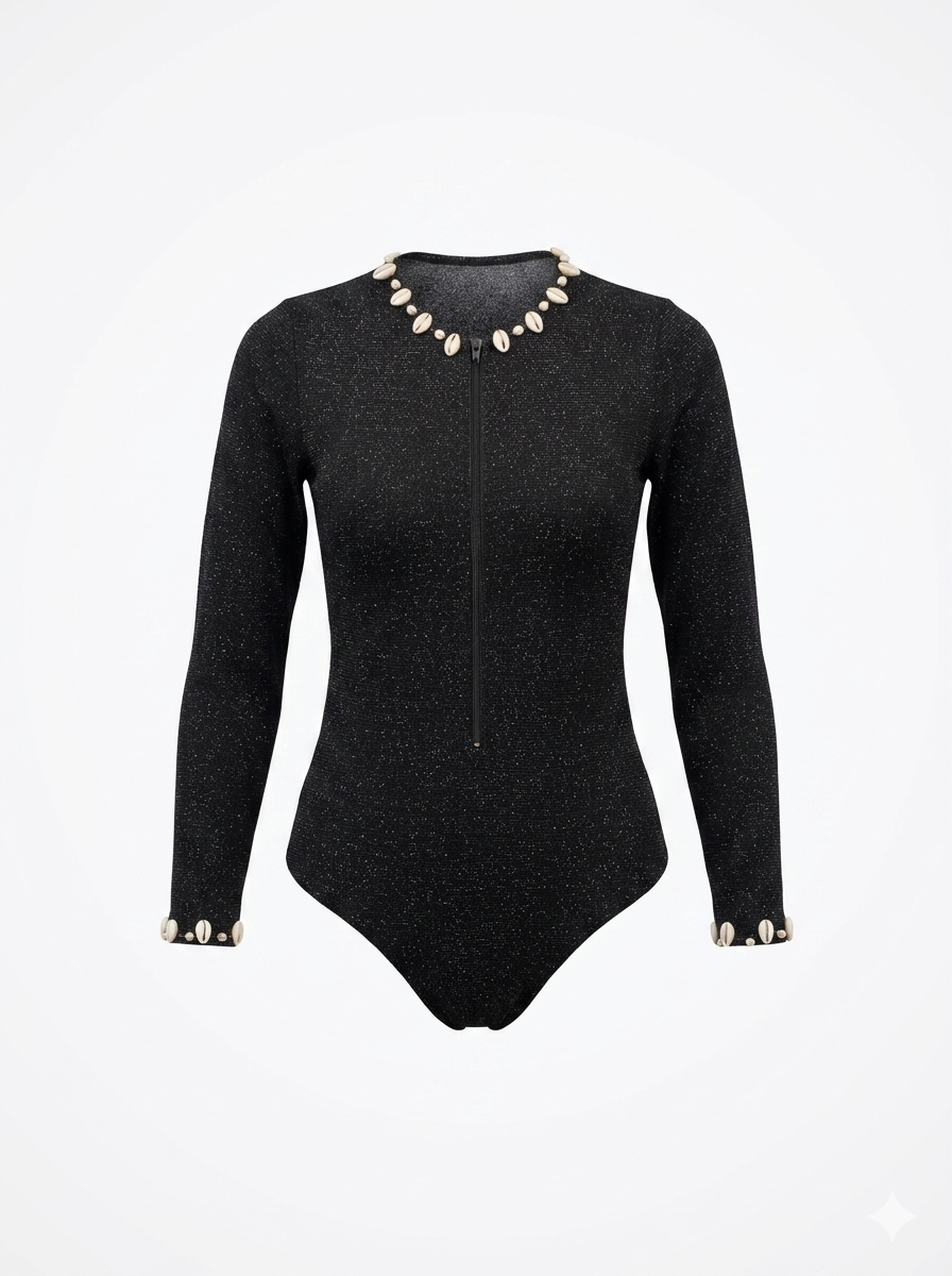 SHELL NOIR - SWIM DUO SET